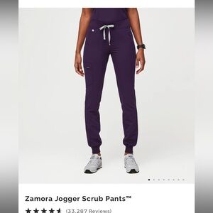 Purple jam figs Zamora Jogger Scrub Pants size sp